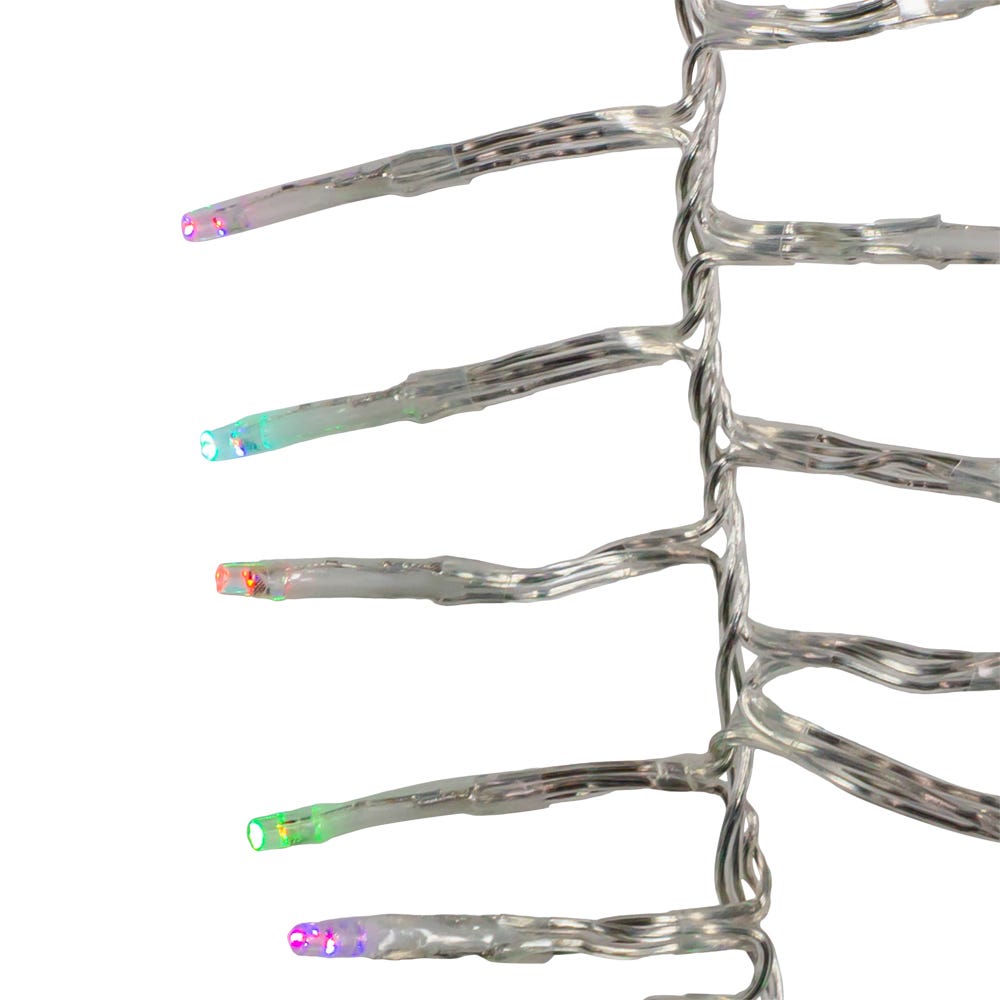 Kurt Adler 480-Light 15.7-Foot RGB LED Connectable Cluster Garland